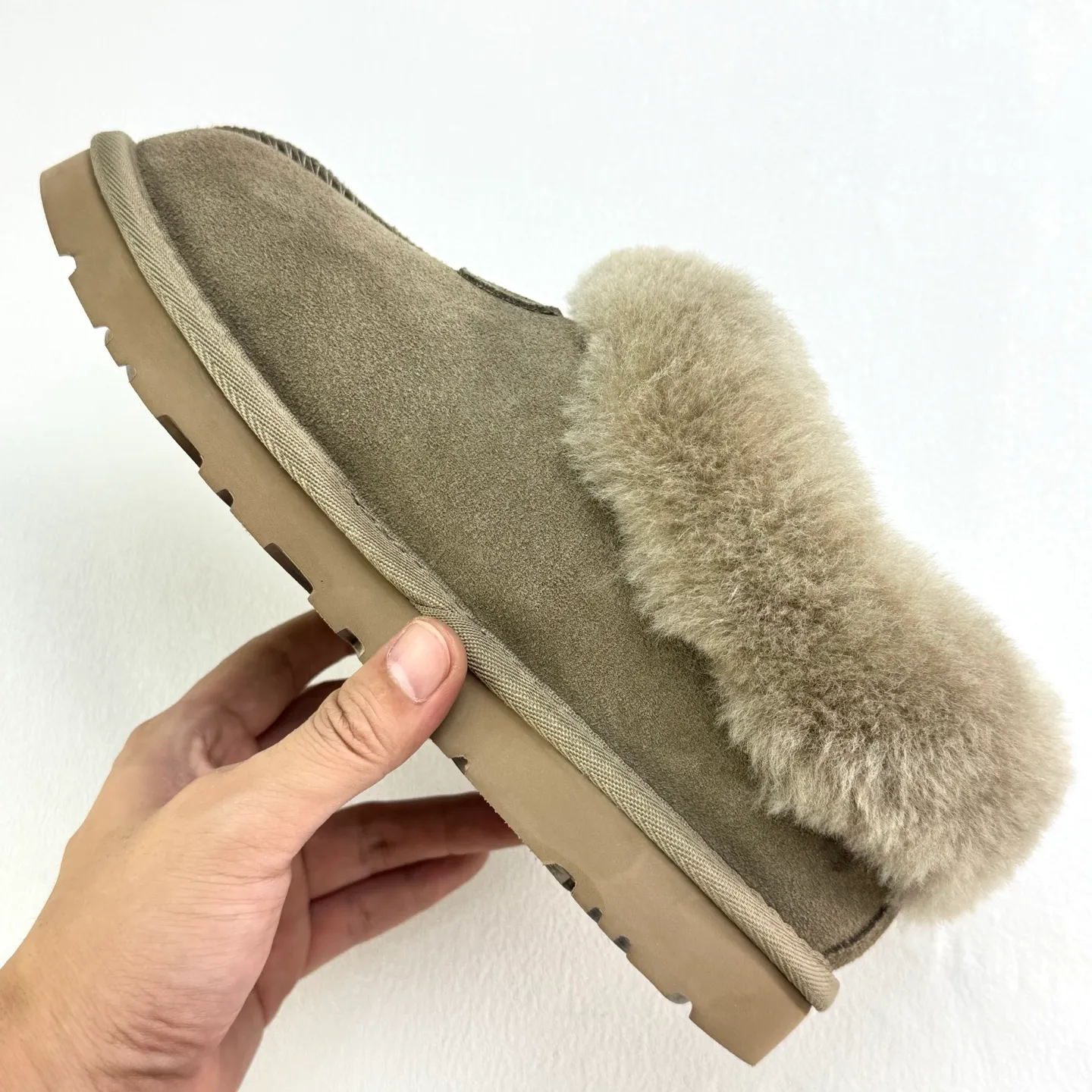 Self-pickup 💰400 UGG Tatzite glutinous pumps, easy to put on and take off, model 4810, casual slip-on fur shoes, short boots, color: maroon, reindeer, antelope brown, black, gray 𝚜𝚒𝚣𝚎: 𝟯𝟱-𝟰𝟬